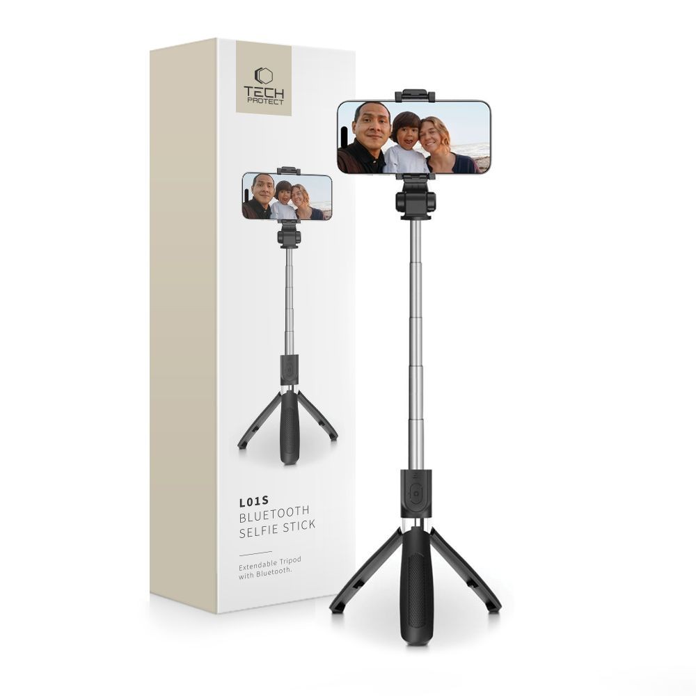 Asmenukių lazda "Tech-Protect L01S Bluetooth Selfie Stick Tripod"