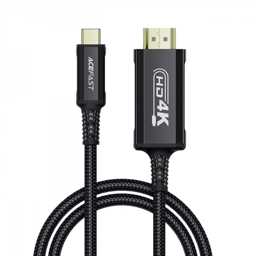 Kabelis Acefast C1-10 USB-C to HDMI 1.8m juodas