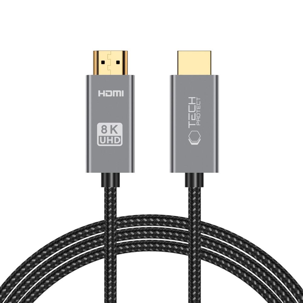 Juodas kabelis "Tech-Protect Ultraboost HDMI 2.1 Cable 4K 120HZ / 8K 60HZ 200CM"