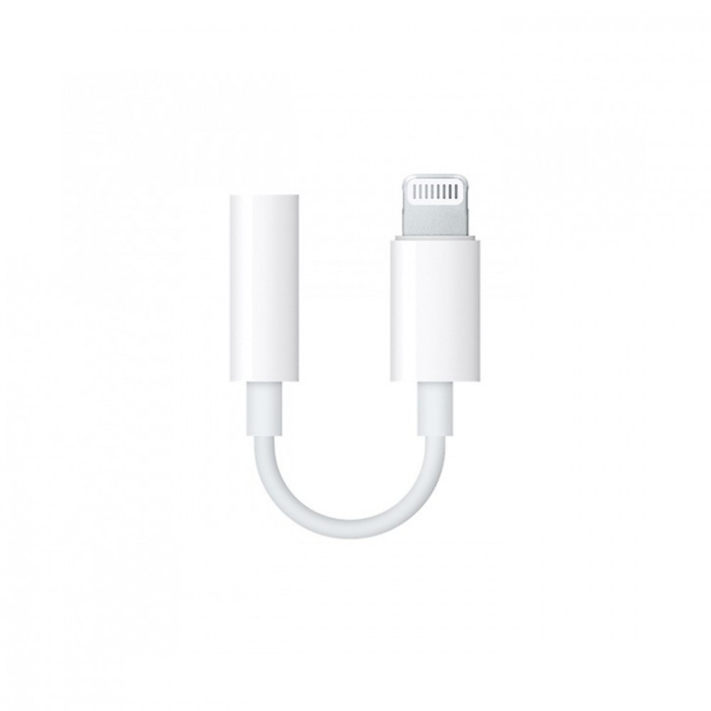 Audio adapteris originalus Apple iš Lightning į 3,5mm MMX62ZM / A pakuotėje baltas