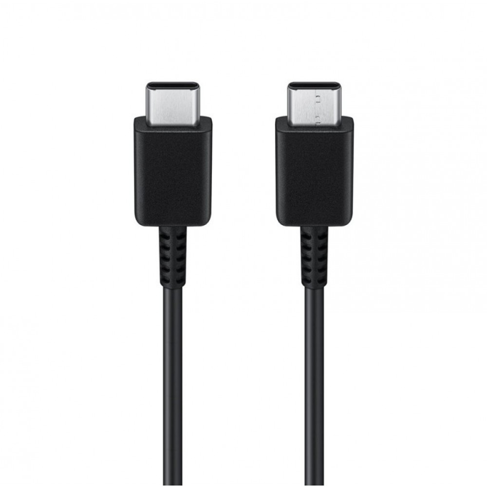 USB kabelis originalus Samsung EP-DA705BBE 25W 3A Type-C-Type-C 1.0m be pakuotės juodas