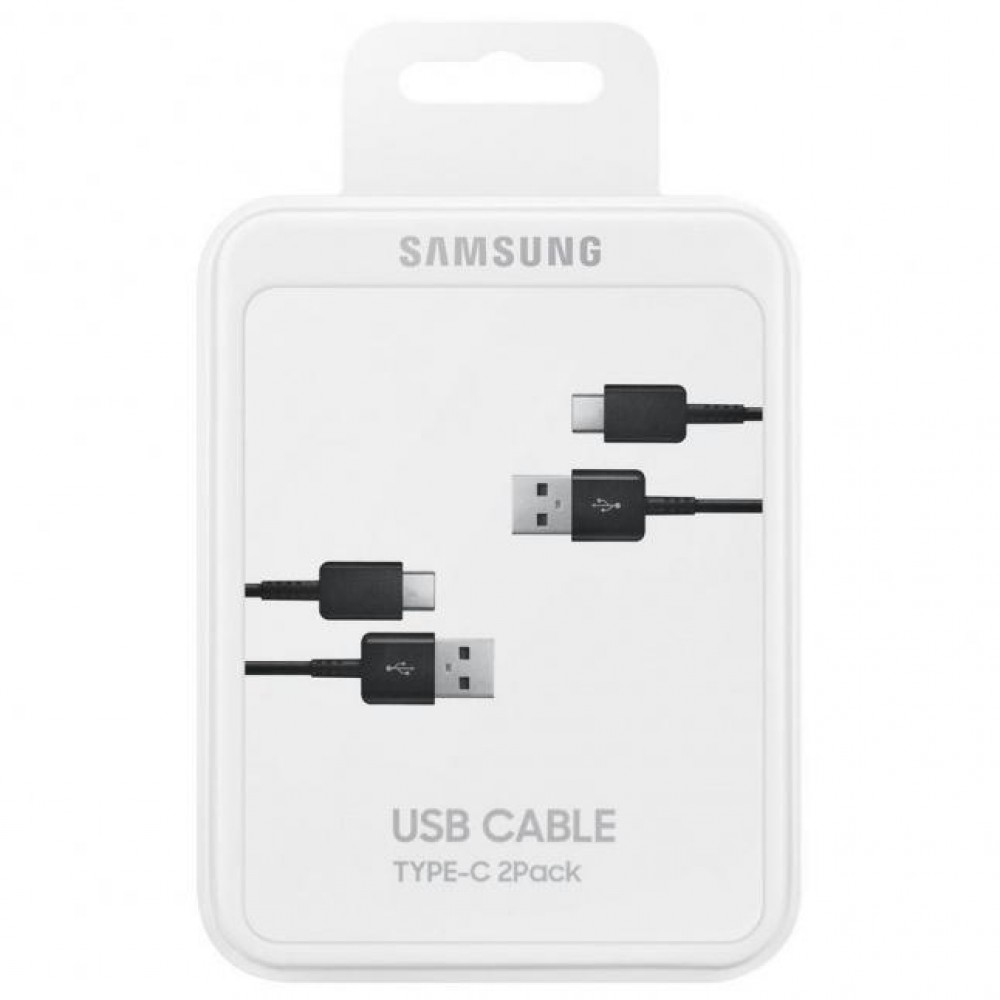 USB kabelis originalus Samsung EP-DG930MBEGWW Type-C 1.5m 2vnt. pakuotėje juodas