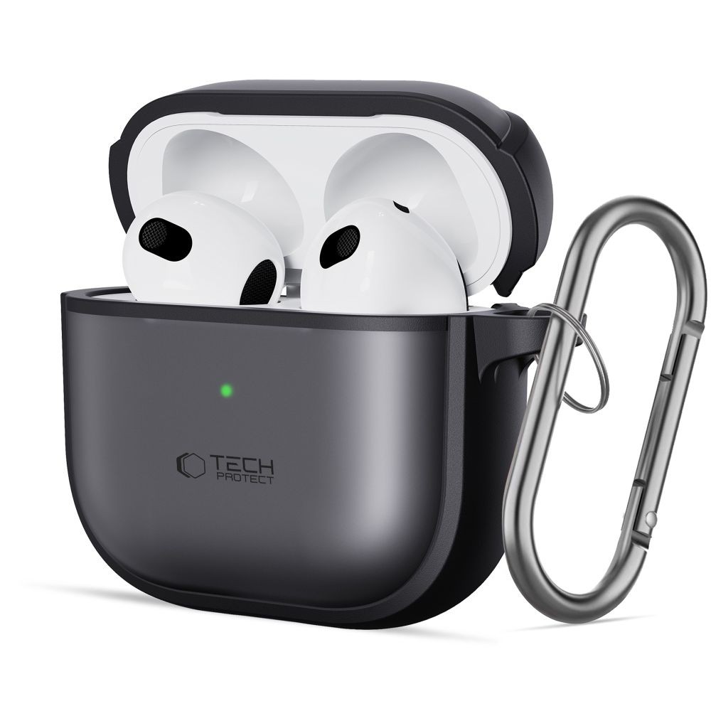 Juodas matinis dėklas "Tech-Protect Magmat" skirtas Apple Airpods 4