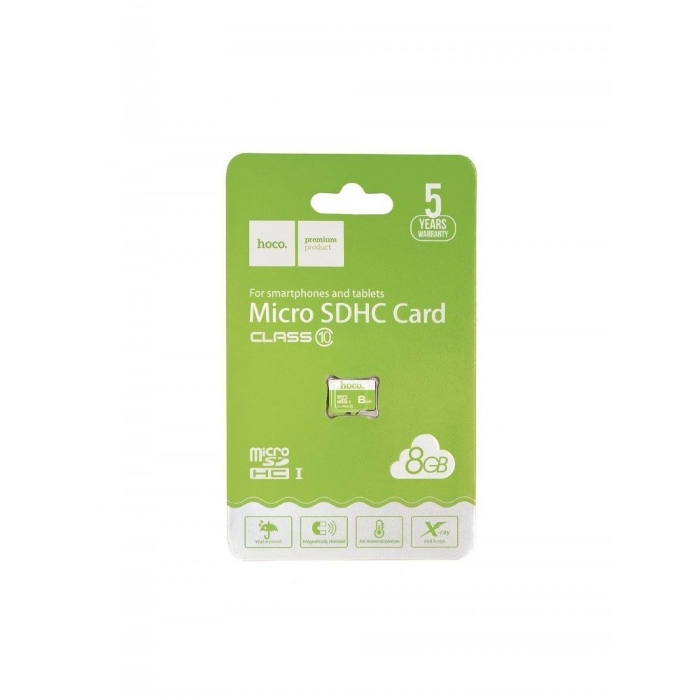 Atminties korta HOCO MicroSD 8Gb (class 10) be adapterio