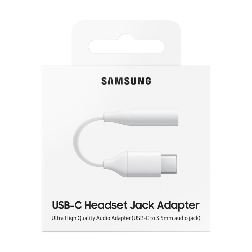 Audio adapteris originalus Samsung iš Type-C į 3,5mm EE-UC10JUWEGWW baltas