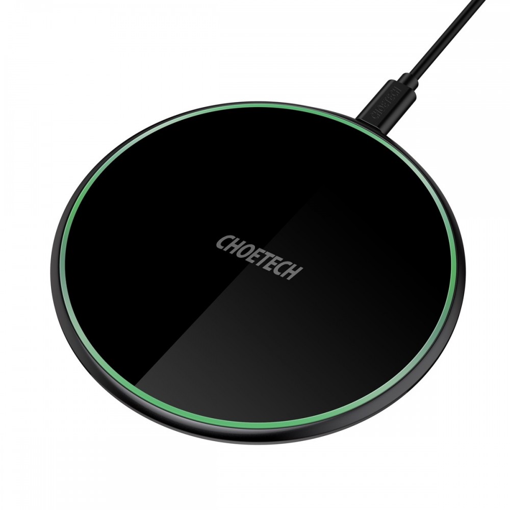 Pakrovėjas-įkroviklis belaidis Choetech 15W Fast Wireless Charging Pad T559-F juodas