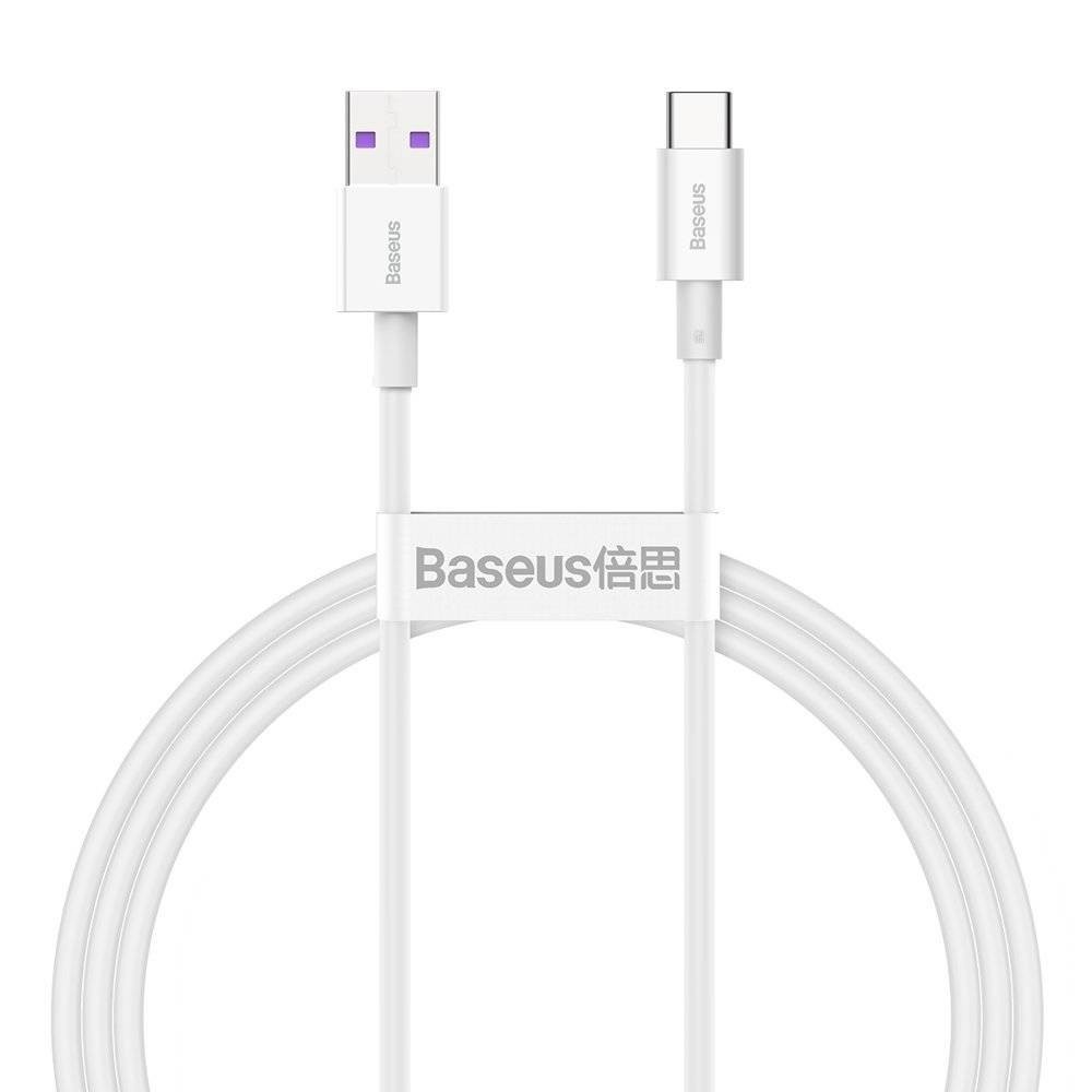 USB kabelis Baseus Superior iš USB į Type-C 66W 1.0m baltas CATYS-02