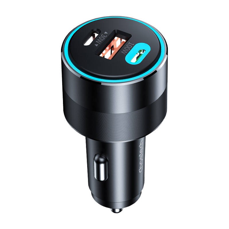 "Choetech TC0011" automobilinis įkroviklis 130W 2x USB C 1x USB A (juodas)