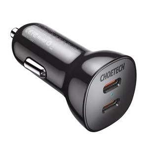 Choetech TC0008 40W 2x USB-C automobilinis įkroviklis