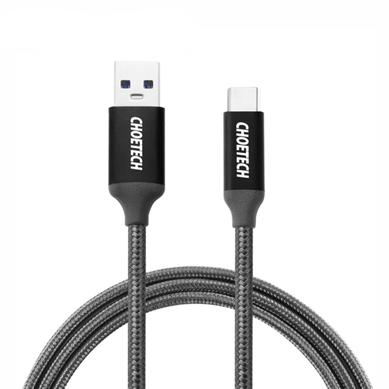 Nailoninis USB 3.0 - Type-C laidas CHOETECH 1m