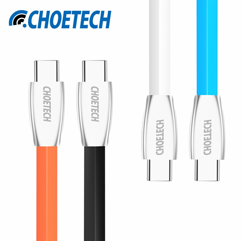 USB 2.0 - Type-C telefono krovimo - duomenų perdavimo laidas CHOETECH 2.4A 1.2m