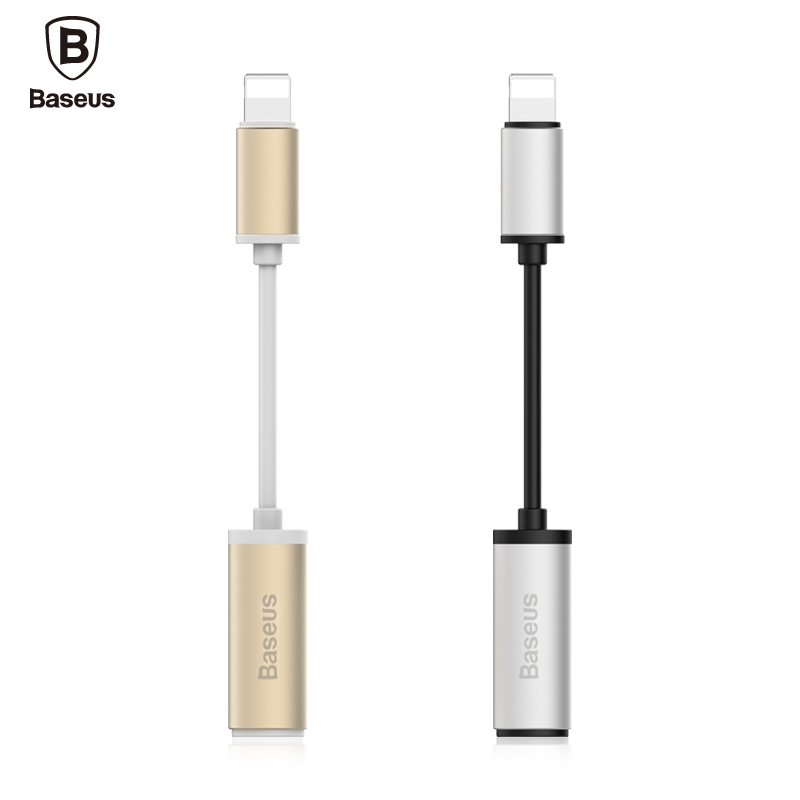 Apple Iphone Lightning - 3.5 mm AUX adapteris BASEUS su aliumininio apdaila