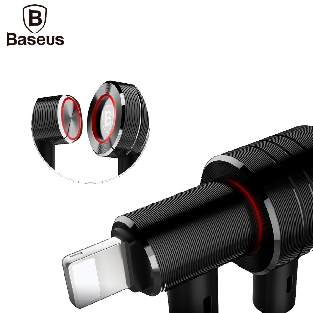 Magnetinis Android ir iOS laidas BASEUS T-type 2in1 1.2m