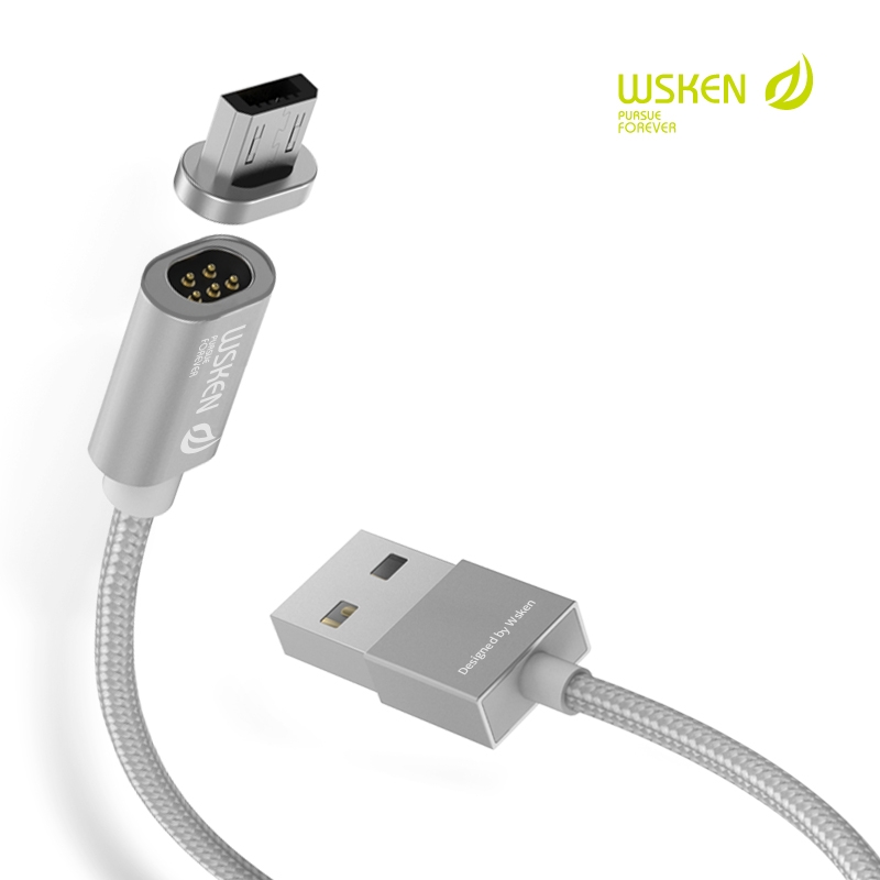 Magnetinis Micro USB telefono laidas WSKEN X-cable Mini 1, 1m ilgio