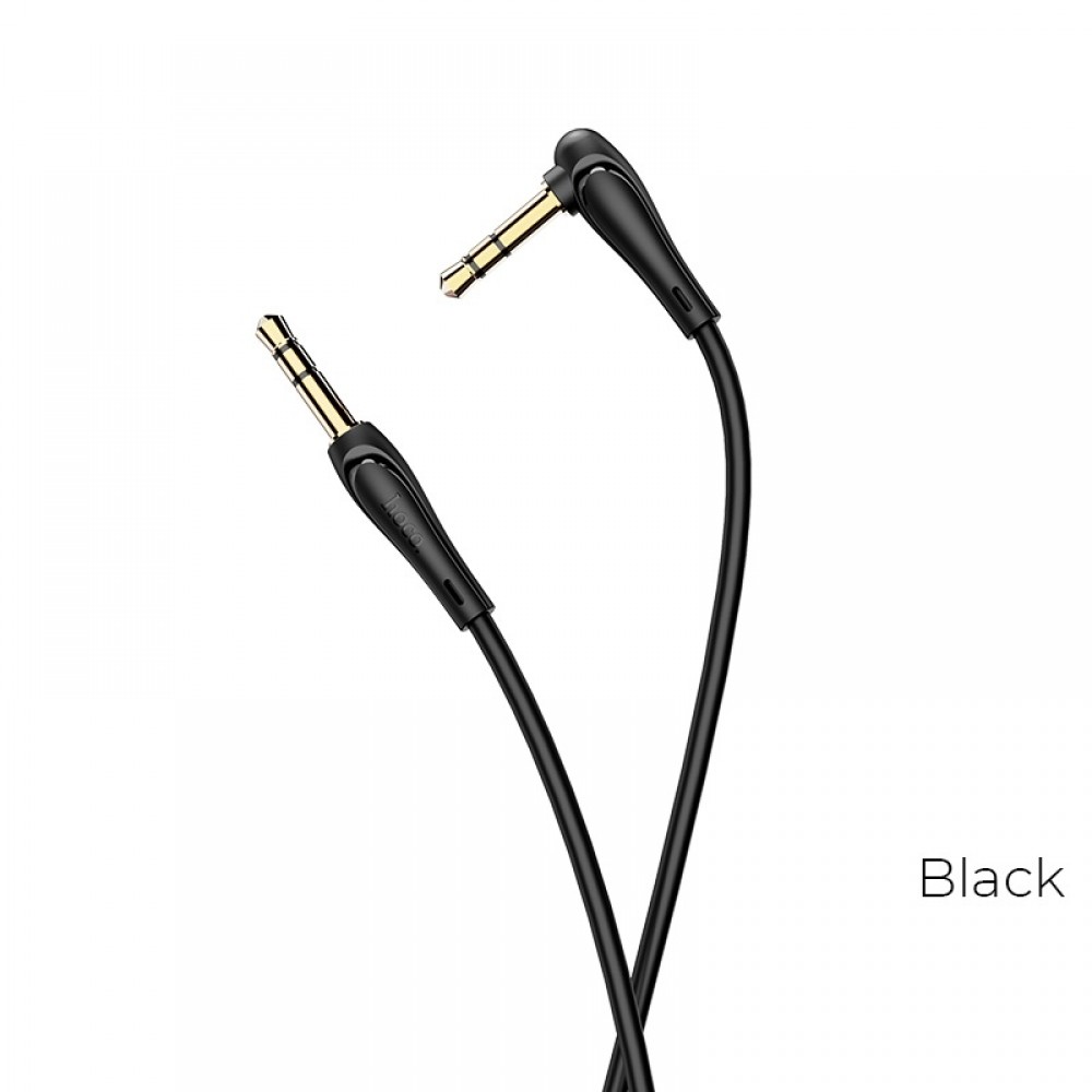 Juodas Audio adapteris Hoco UPA14 AUX 3,5mm į 3,5mm