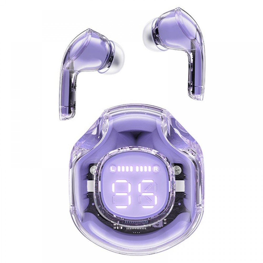 Belaidės ausinės Acefast T8 TWS violetinės (alfalfa purple)