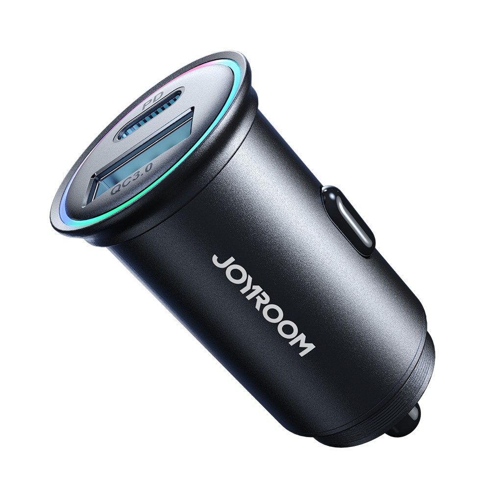 Automobilinis įkroviklis Joyroom JR-CCN04 USB-C/USB-A 60W juodas