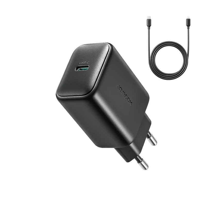 Įkroviklis Joyroom JR-TCF23 25W USB-C + USB-C to USB-C cable 1.0m juodas