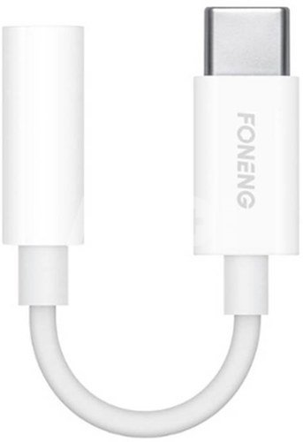 Foneng audio cable 3.5mm jack to USB type-C BM21 (white)