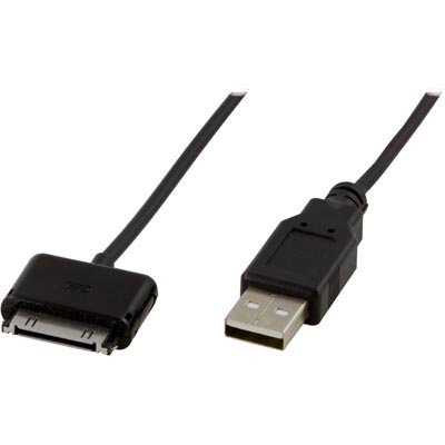Mob. telefono kabelis DELTACO USB-iPhone dock, 1.0m, juodas / IPNE-181