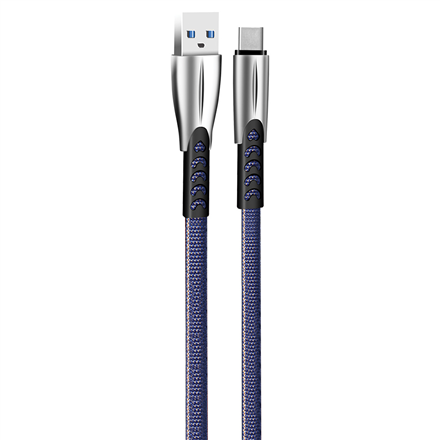 ColorWay Cable USB Type-C (Zinc Aalloy) 2.4А, 1m  CW-CBUC012-BL