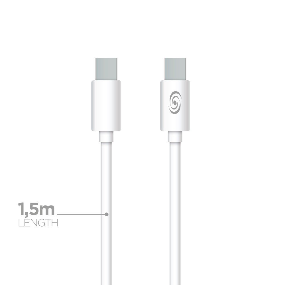 Data Cable Type-C to Type-C 100W 1.5m By Fonex White