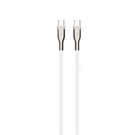 Fixed  Braided Cable USB-C/USB-C, 2m, 100W  FIXDB-CC2-WH