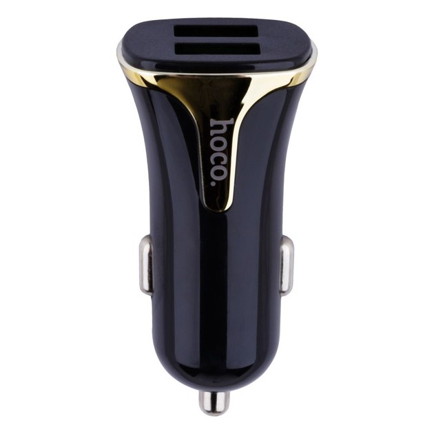 Automobilinis įkroviklis Hoco Z31 Quick Charge 3.0 (3.4A) su 2 USB jungtimis juodas