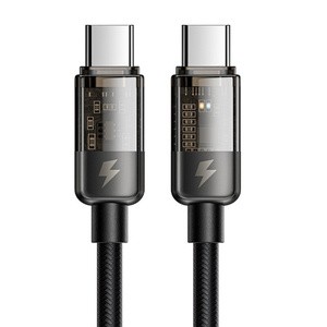 "Mcdodo CA-2840" USB-C į USB-C kabelis, PD 100W, 1,8 m (juodas)