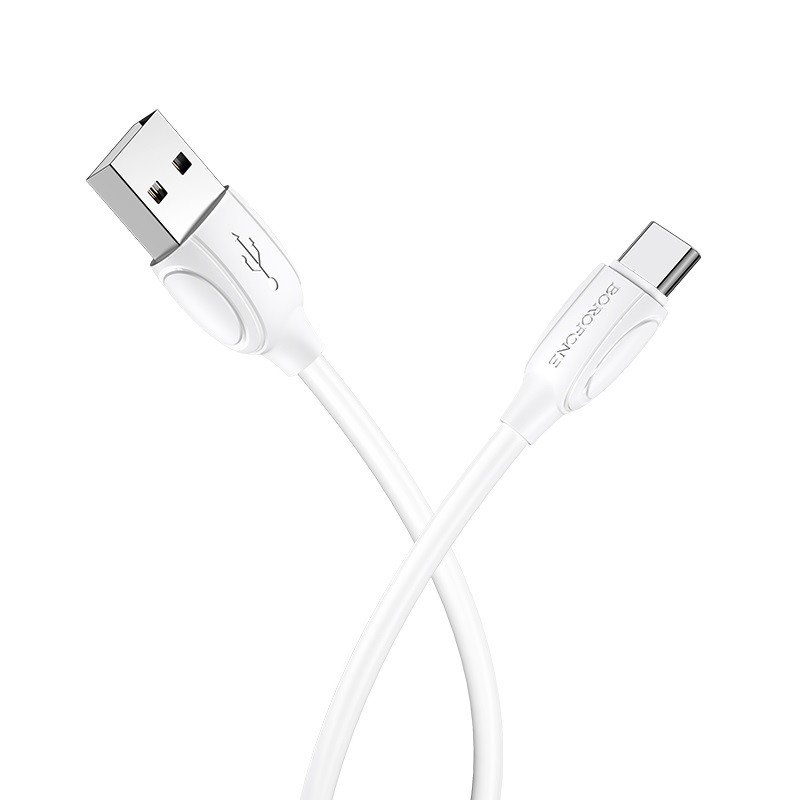 USB kabelis Borofone BX19 USB-A to USB-C 1.0m baltas