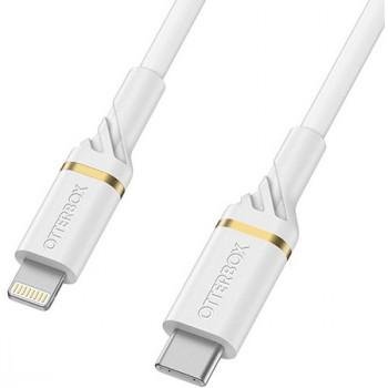 OTTERBOX PREMIUM CABLE USB C-LIGHTNING 2M USB-PD WHITE