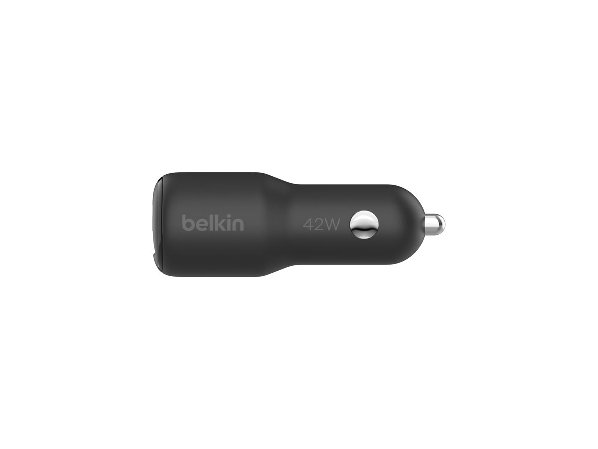 Automobilinis įkroviklis Belkin CCB005btBK 42w-30w USB-C PD PPS + 12w USB-A