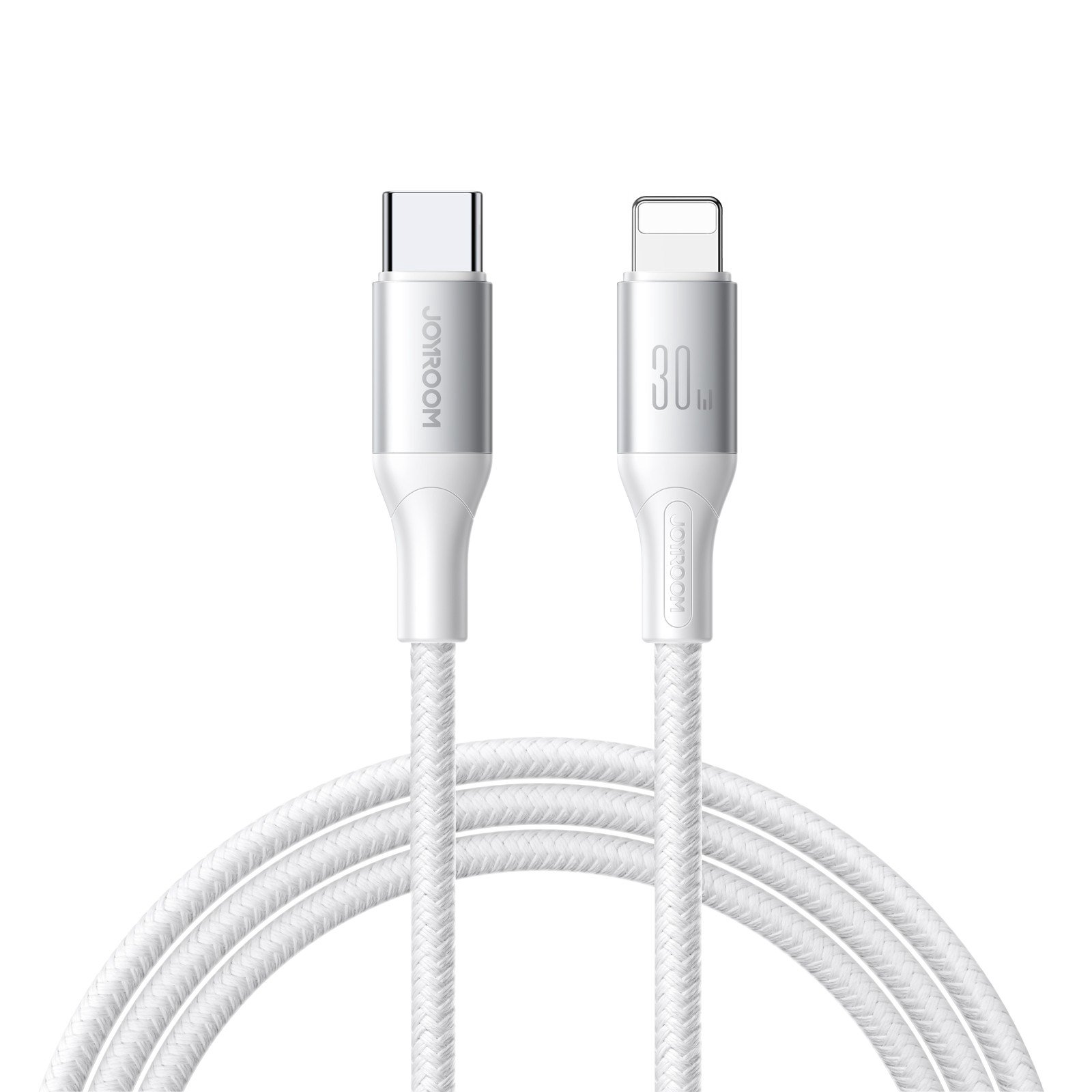 USB kabelis Joyroom S-A28 USB-C to Lightning 30W 2.0m baltas