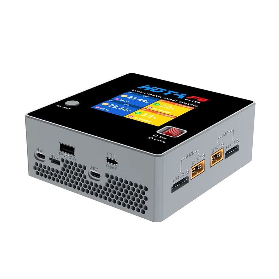 HOTA F6 4x 250W 1-6S 15A DC Smart Charger