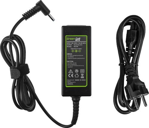 Laptop power supply Green Cell 45 W, 3 mm, 2.3 A, 19.5 V (AD74P)