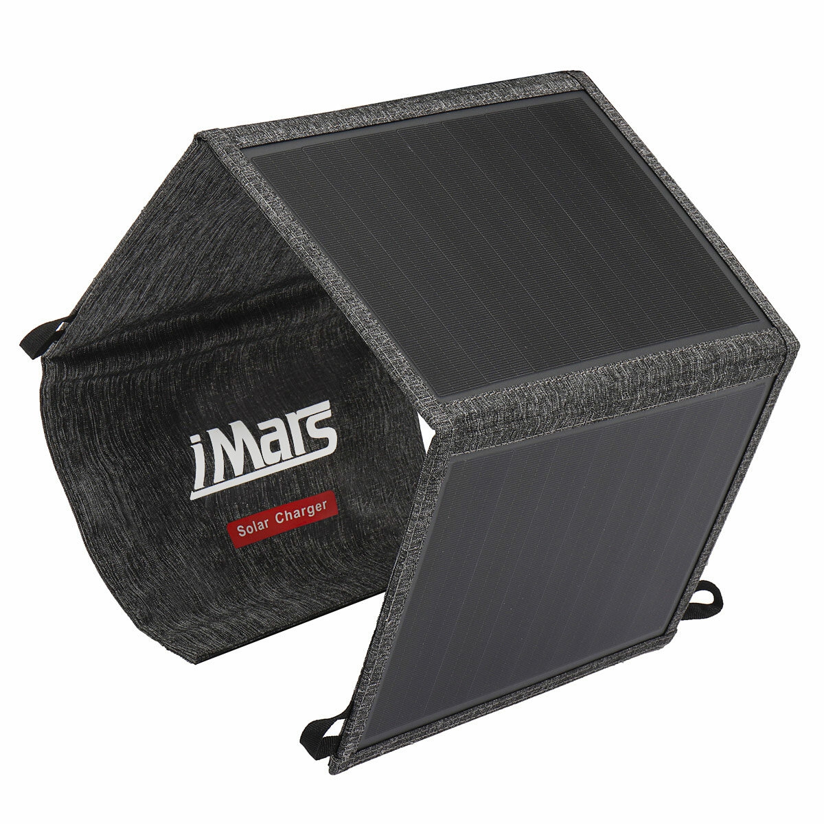 Išlankstomas saulės USB įkroviklis (solar charger) telefonui ar planšetei iMars 21W