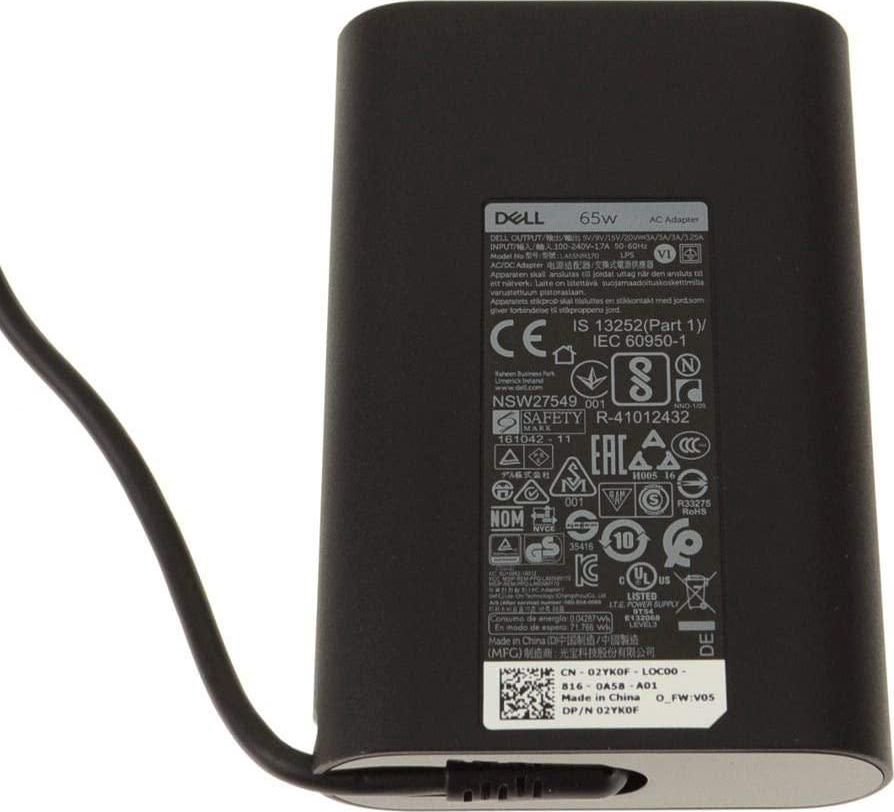 Laptop power supply Dell 65 W, 19.5 V (2YK0F)