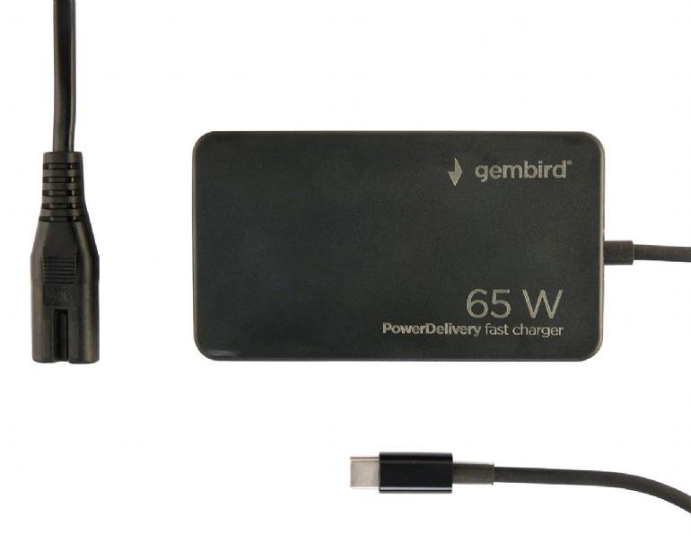 NB ACCMaitinimo šaltinis GEMBIRD AC ADAPTER 65W/NPA-AC-PDQC65-01