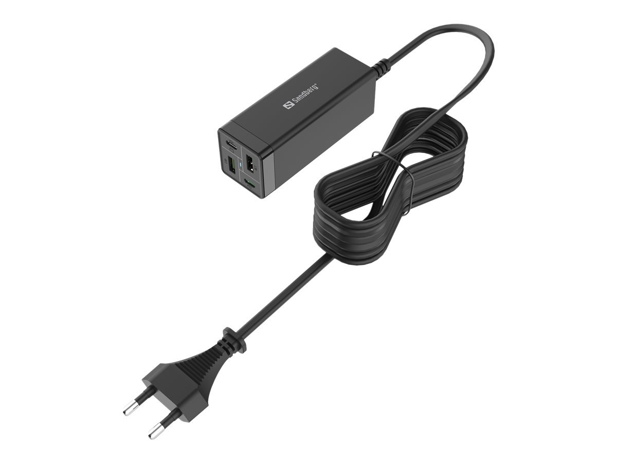 SANDBERG 4in1 Charger 2xUSB-C 2xUSB 65W