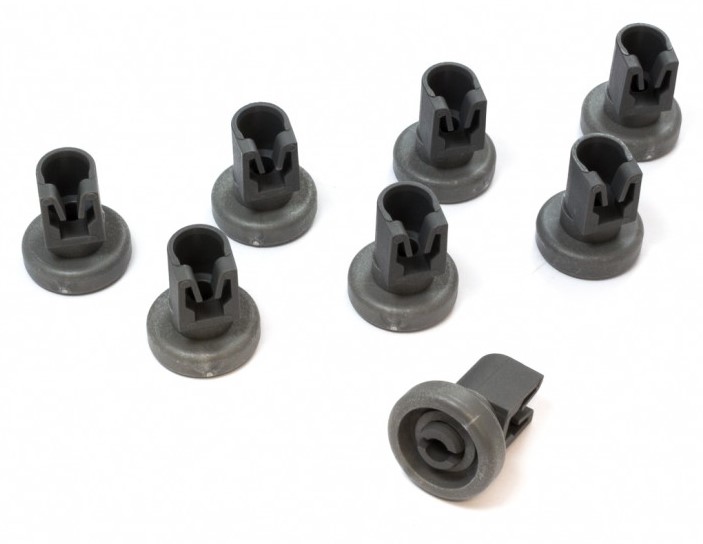 Indų krepšelio ratukų komplektas 50286967000 ELECTROLUX, ZANUSSI indaplovei (8 vnt)