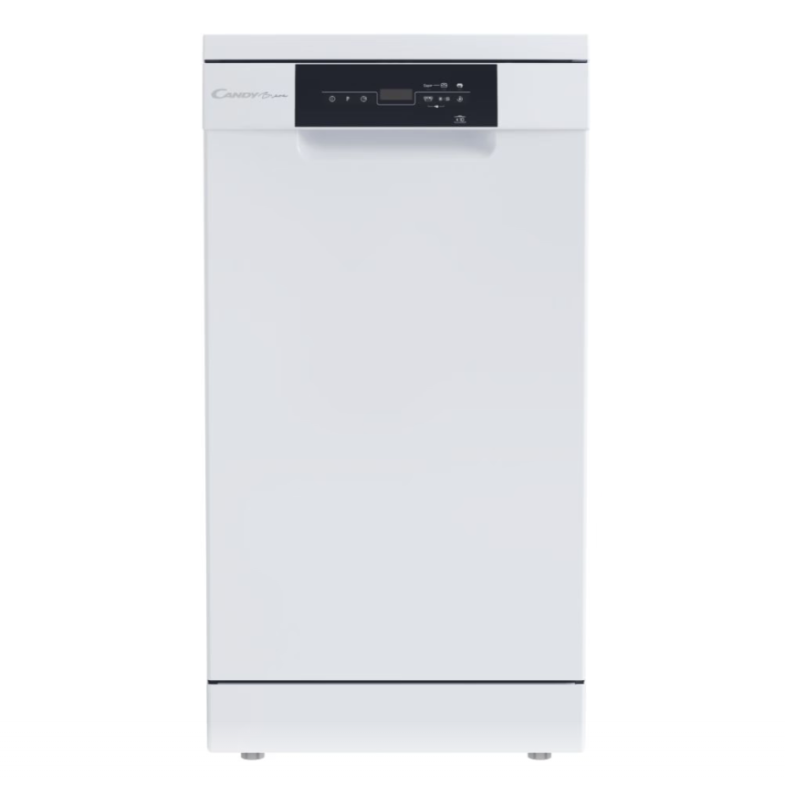 Indaplovė Candy Brava CDPH 2D1047W-01, plotis 44.8 cm, aukštis 84.6 cm, klasė E, Eco programa, talpa 10, balta