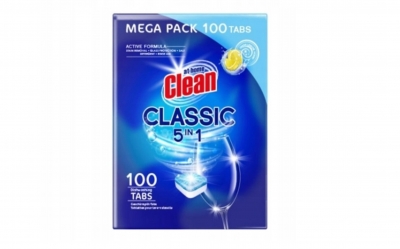 Indaplovių tabletės At Home Clean 5 in 1 Lemon, 100 vnt. VE9699