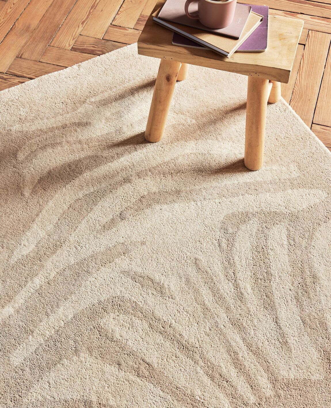 BLEUU-STUDIO kilimas Beige Zebra Children's Rug