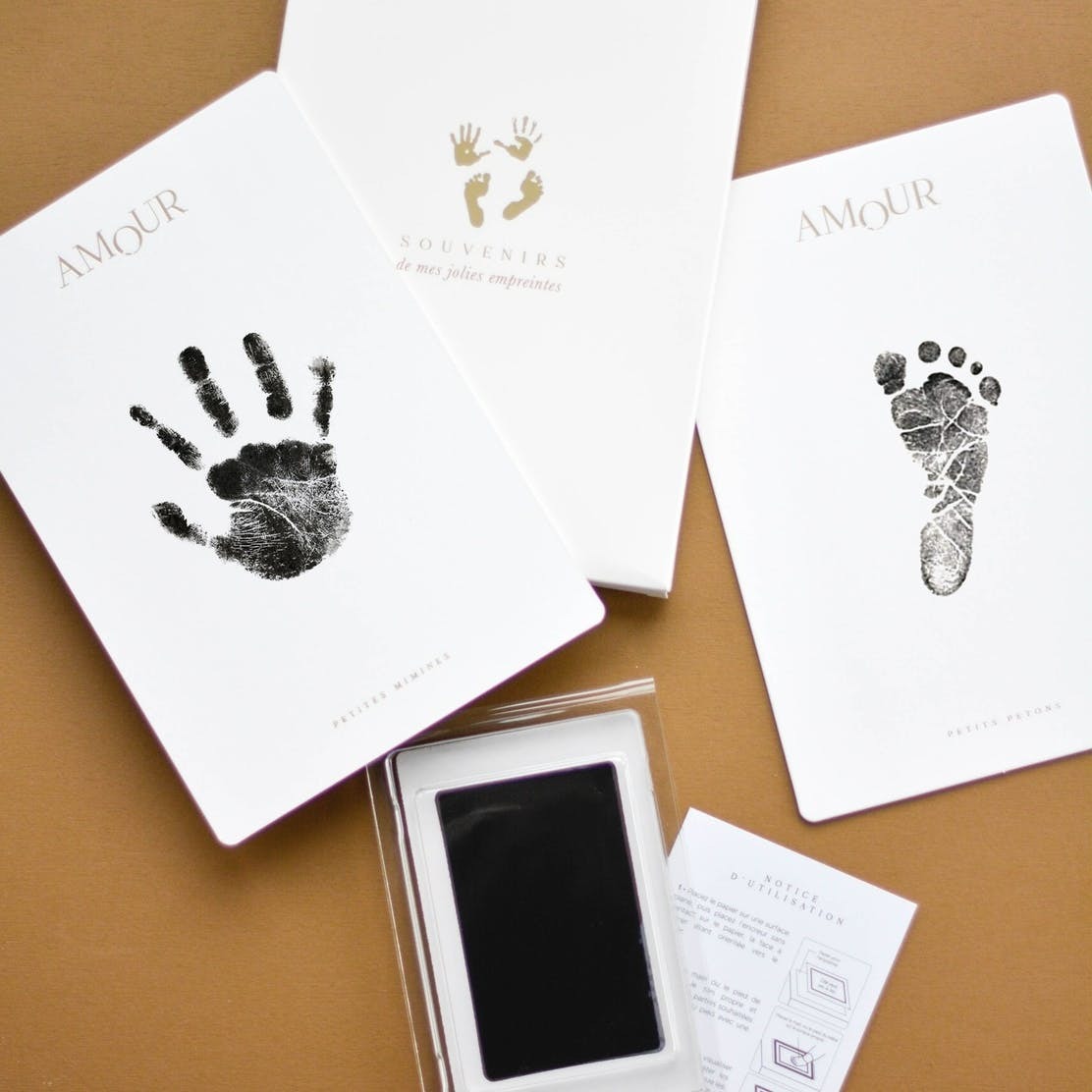 Zakuw - antspaudų rinkinys - Kit de cartes empreintes pour bébé