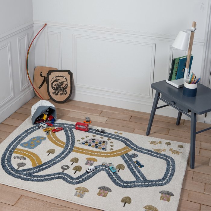 AFK LIVING kilimas Kid's rug Racetrack - Multicolor