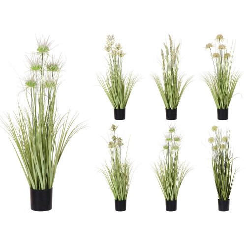 Dekoracija dirbtinės smilgos vazone ARTIFICIAL PLANTS, 90 cm, 1 vnt.