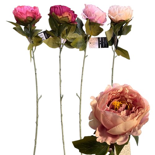 Dirbtinė gėle PEONY SINGLE, 68 cm