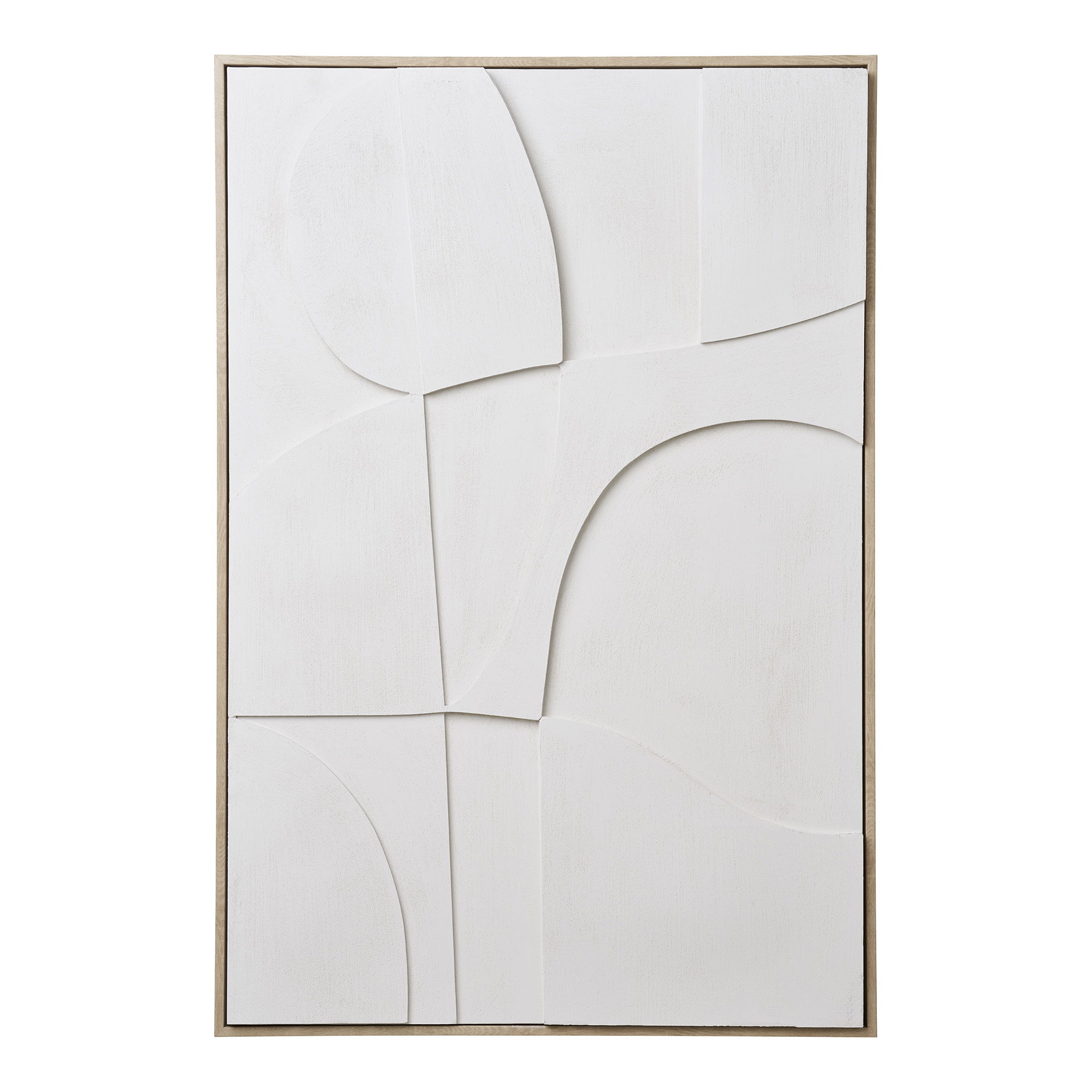 Reljefinis paveikslas | 60 x 90 x 3 cm | Balta