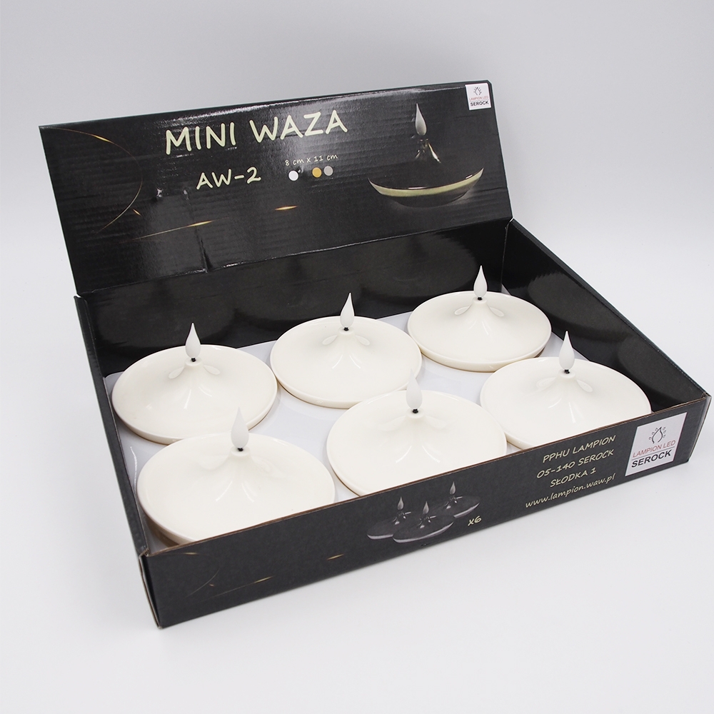 Dekoratyvinė LED žvakė „Mini Waza“ (AW-2), balta