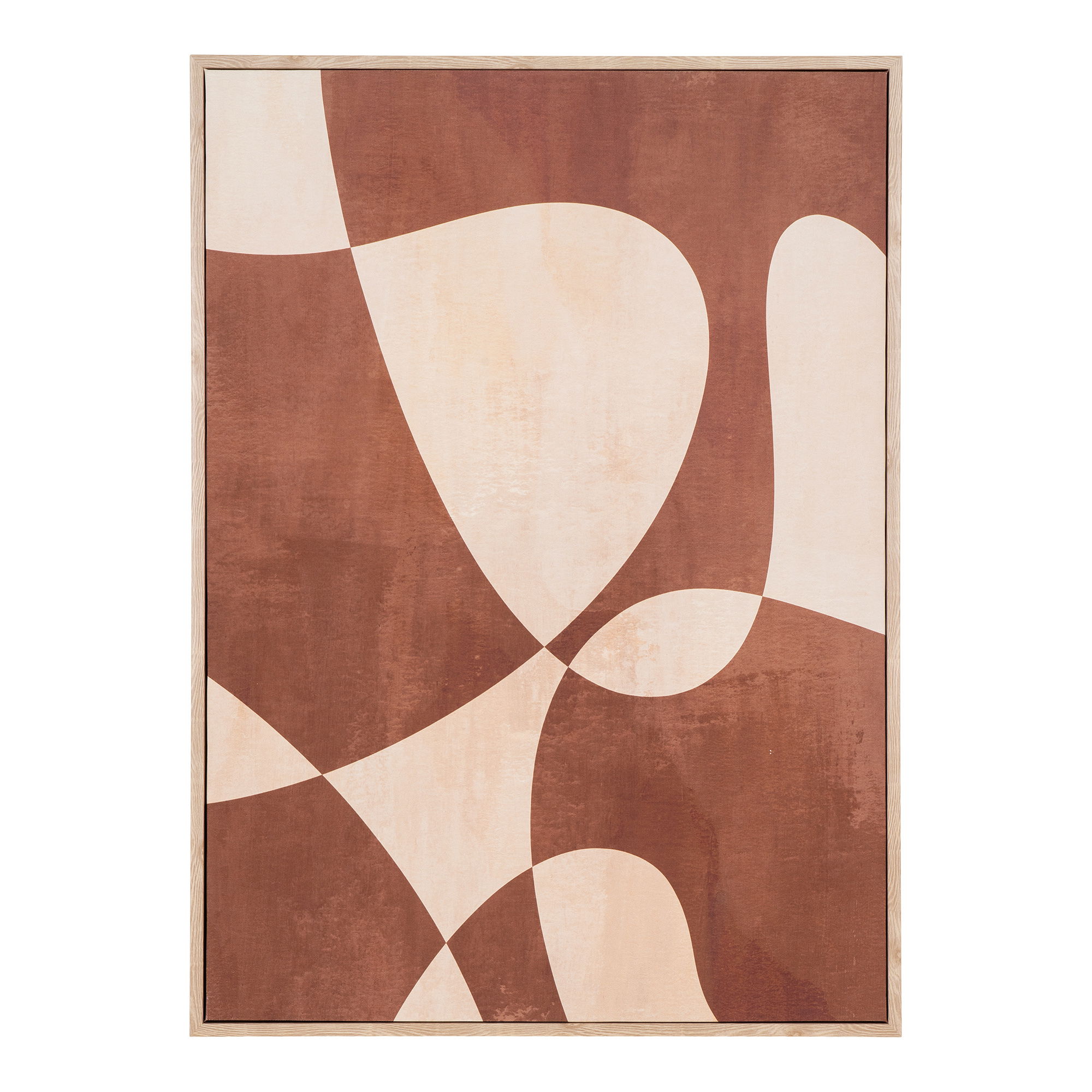 Abstraktus paveikslas ant drobės | 50 x 70 x 2,5 cm | Ruda | Smėlio